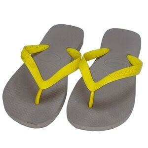 Havianas | Gray/Yellow Flip Flops 35/36